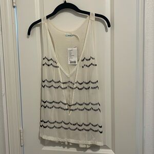 Beaded sheer tank